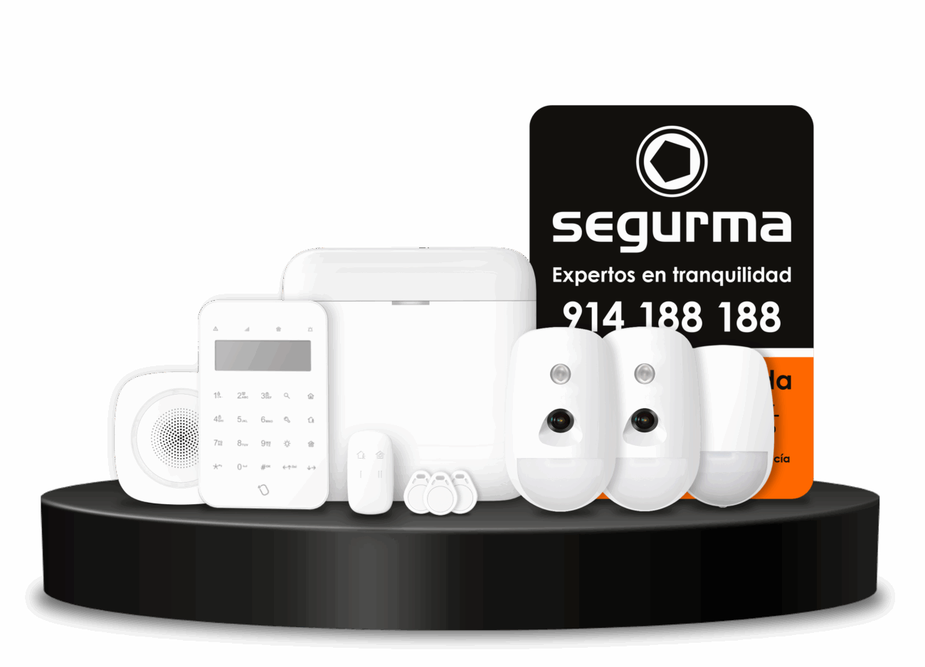Kit alarma Segurma Tranquilidad con detectores PIR cámara y central